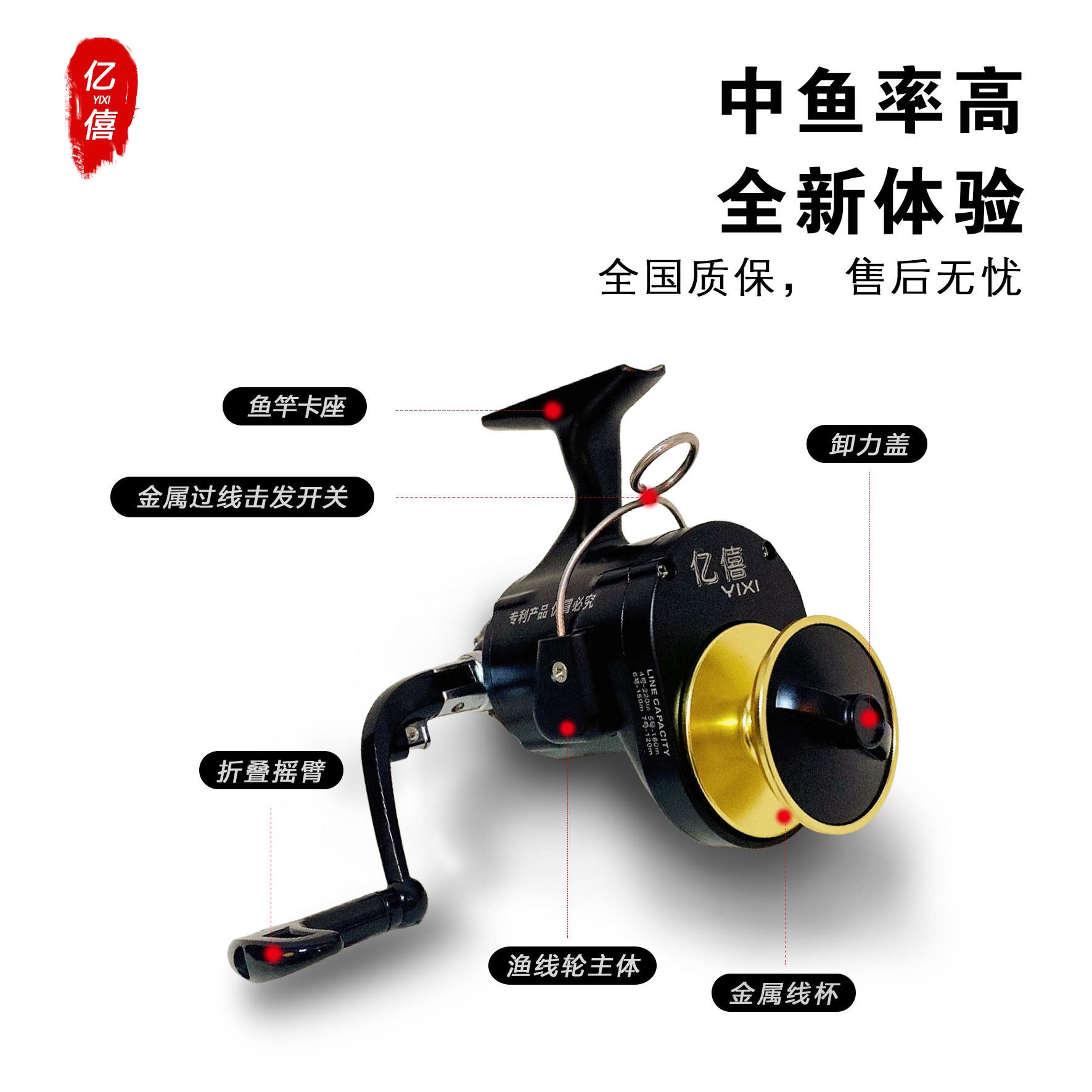 亿僖全自动纺车轮钓鱼黑科技神器