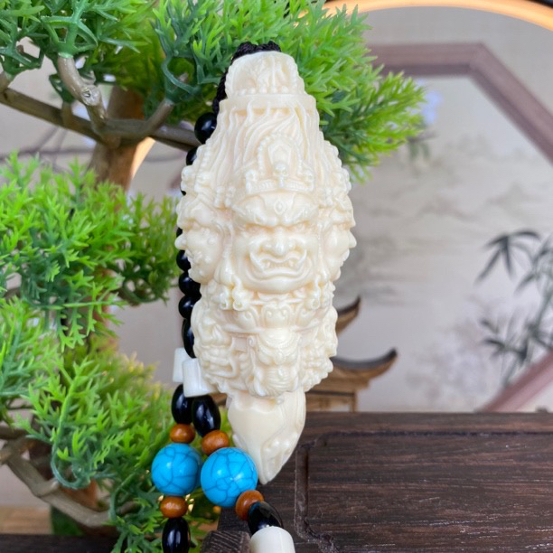 象牙果大黑天降魔杵吊坠汽车后视镜挂件饰品男女士项链情侣款挂坠