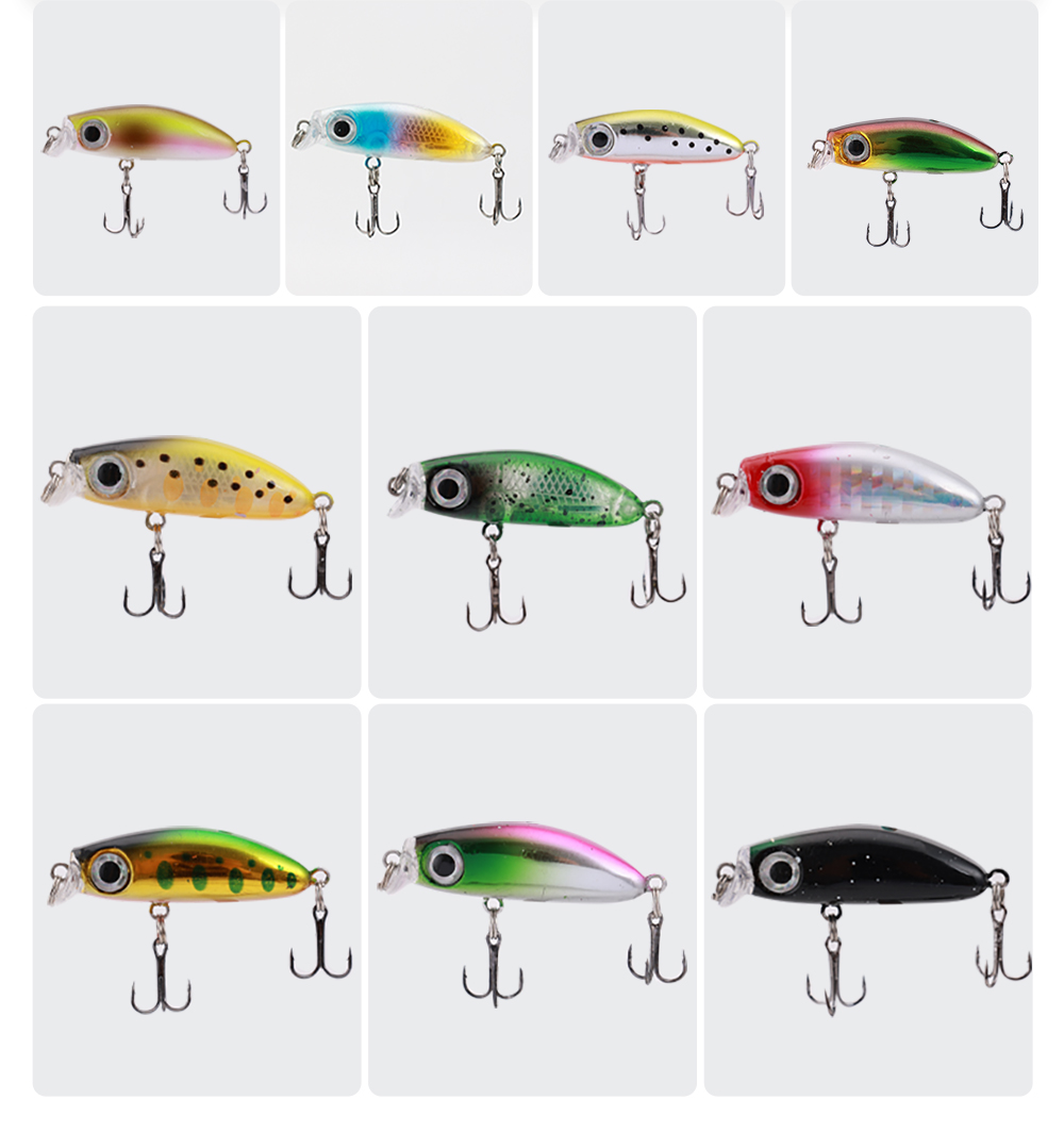 掠鲨【3只装】IMA同款日系微物缓沉小米诺假饵4.2cm/2.8g路亚饵溪流