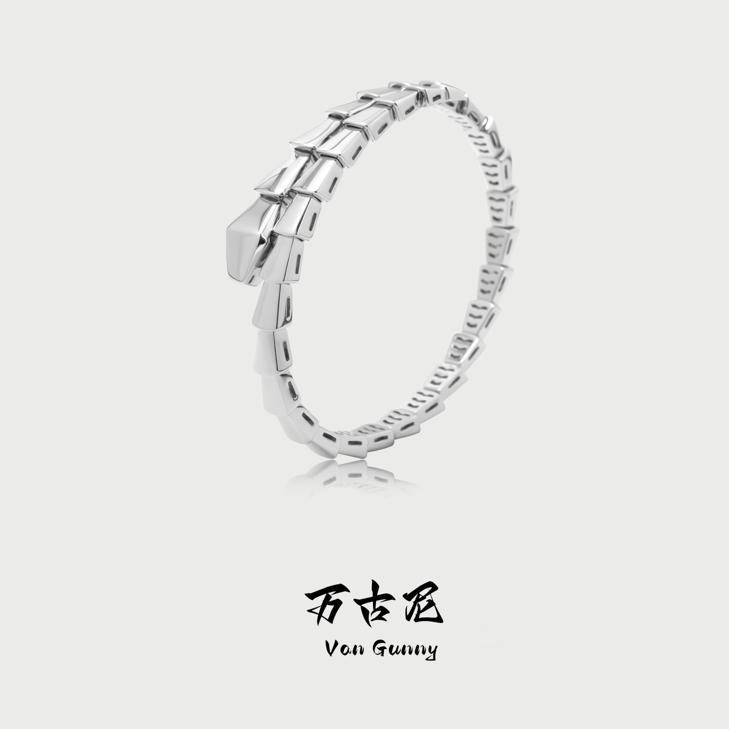 925银手镯 《蛇手镯》百搭时尚轻奢欧美简约SZ0076-Y-Y