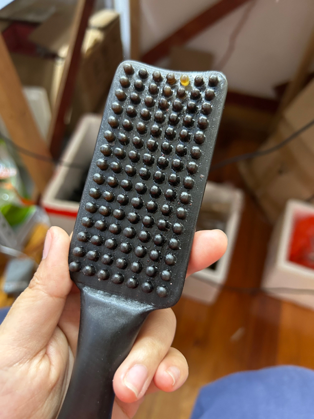 尾数5直播间雕花梳，按摩梳梳子便携
