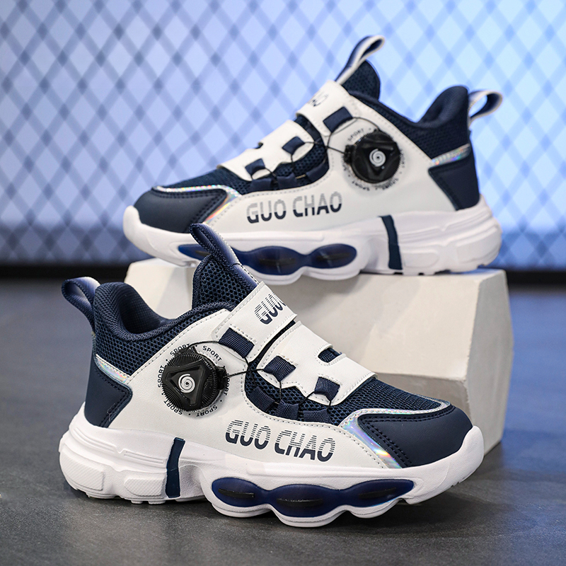 ABC LION旋转纽扣童鞋男童秋冬季软底跑步运动鞋男孩儿童老爹鞋潮