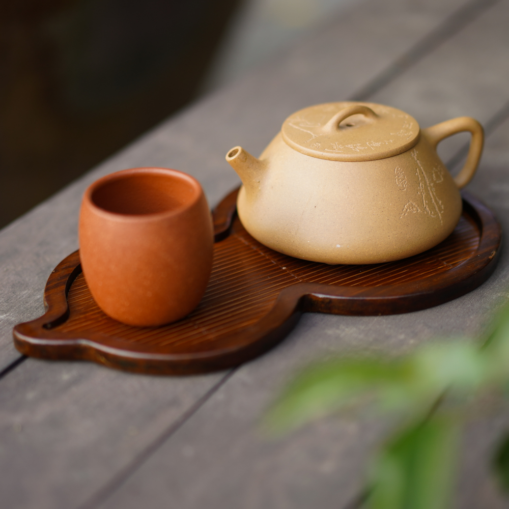 葫芦壶承竹编席面日式家用小茶台干泡茶盘茶道功夫茶具零配件