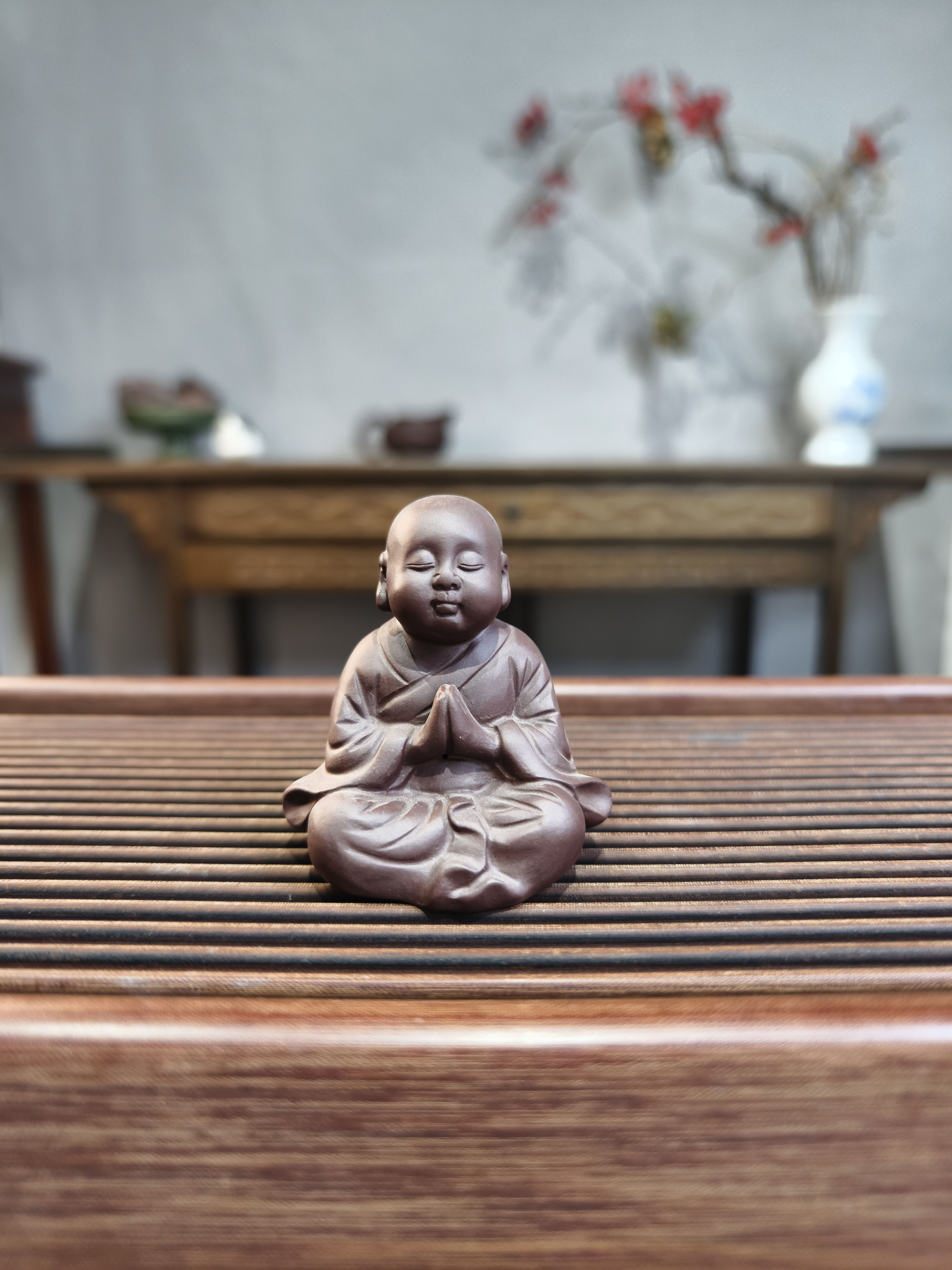 紫砂茶宠，茶周边，小和尚