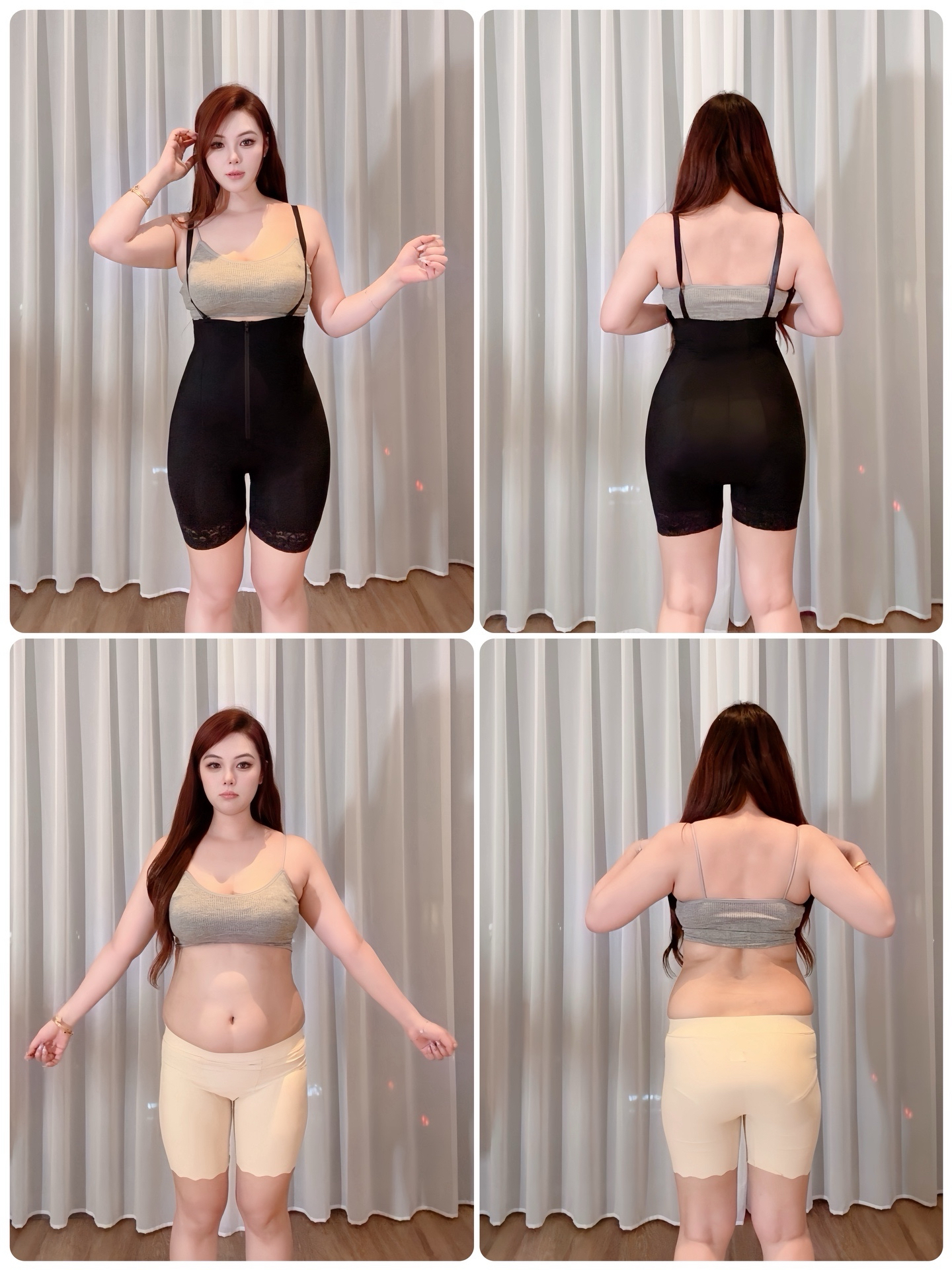 【现货】胖婷大码「丰胯收腹提臀裤」加高腰打底裤夏季女舒适安全裤