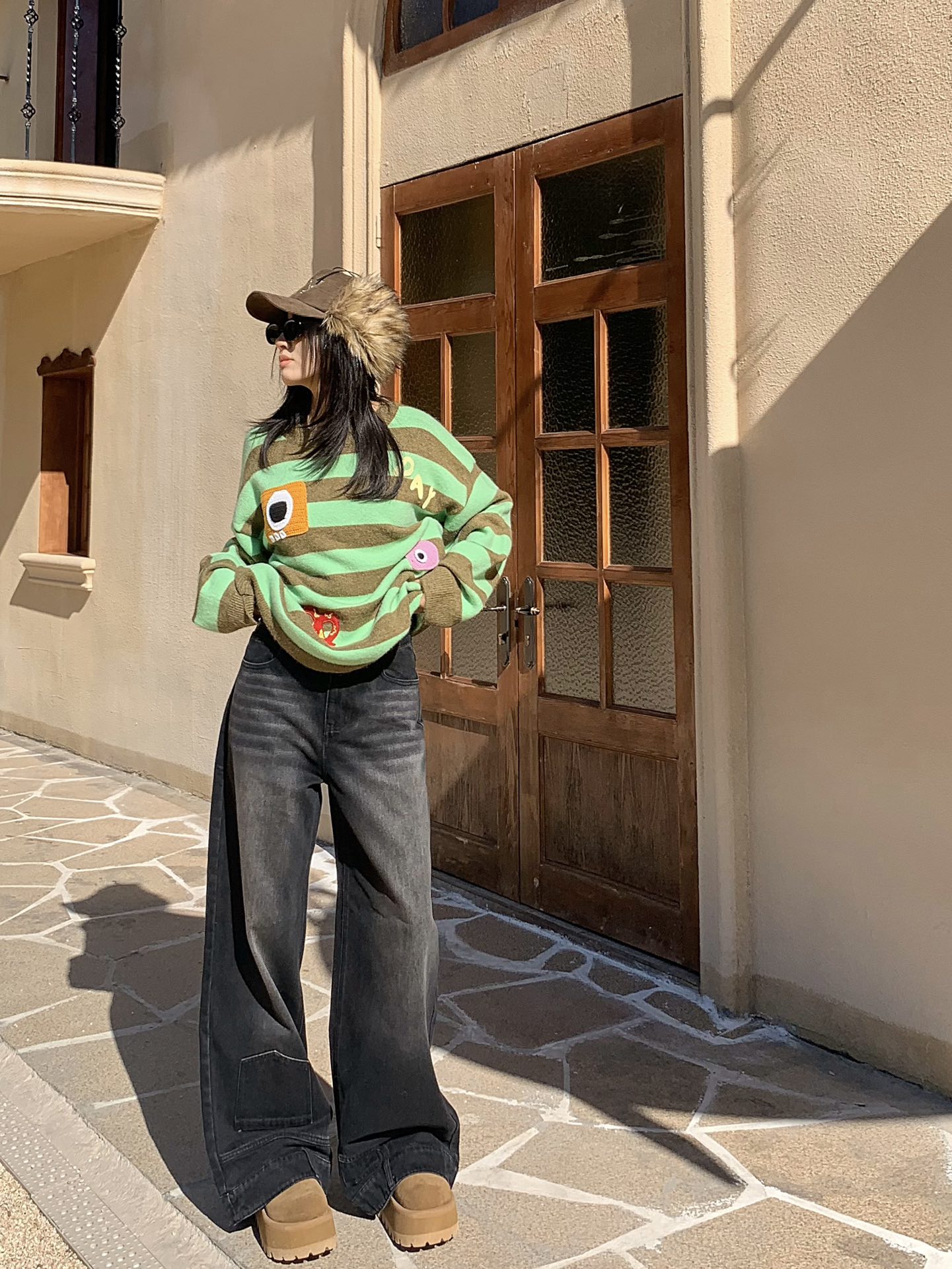 设计师品牌YANGHAIYANG 24AW新款解构裤脚牛仔裤