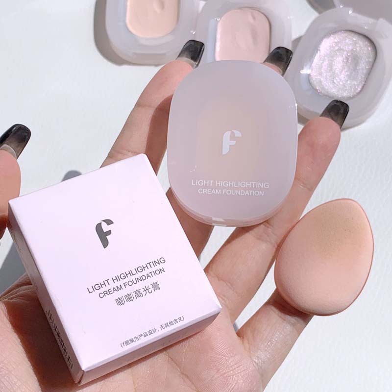 纯欲嘭嘭粉高光膏遮泪沟法令纹提亮面部凹陷滋润哑光自然立体平价