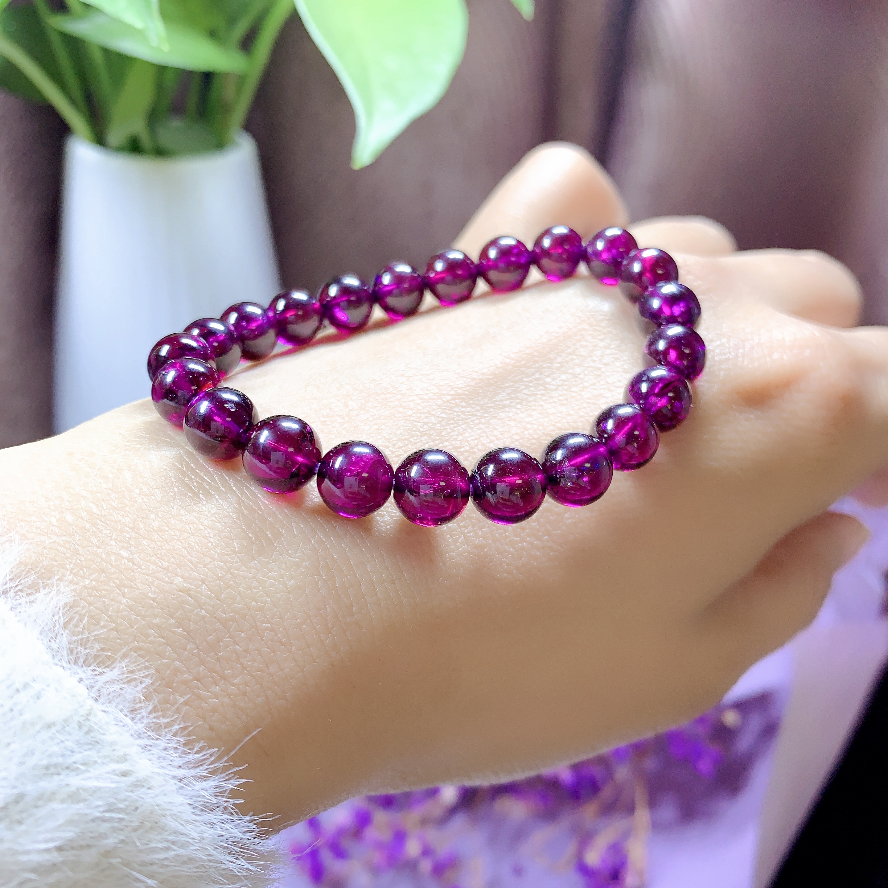 【时空1】巴西帝王紫牙乌卡8+单圈时尚气质女士手串