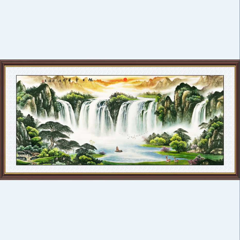 微瑕孤品【0.8米*1.6米】旭日东升科技布挂毯36