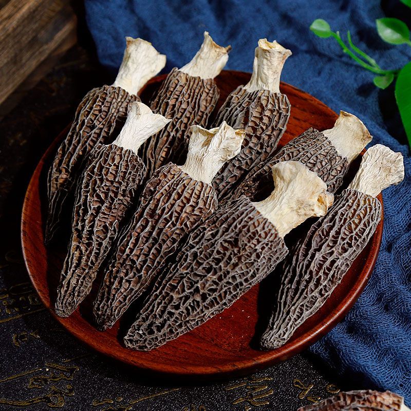 2云南头茬肉厚羊肚菌户外种植 250g