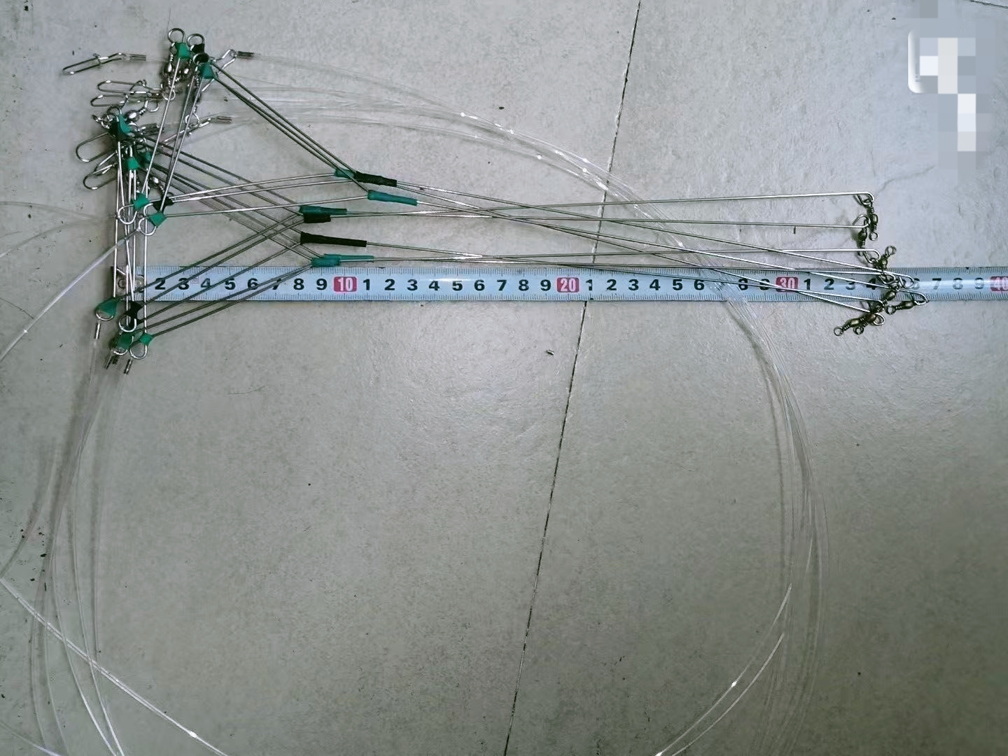 带三角飞钩听长35厘米尼龙线长度1.2米