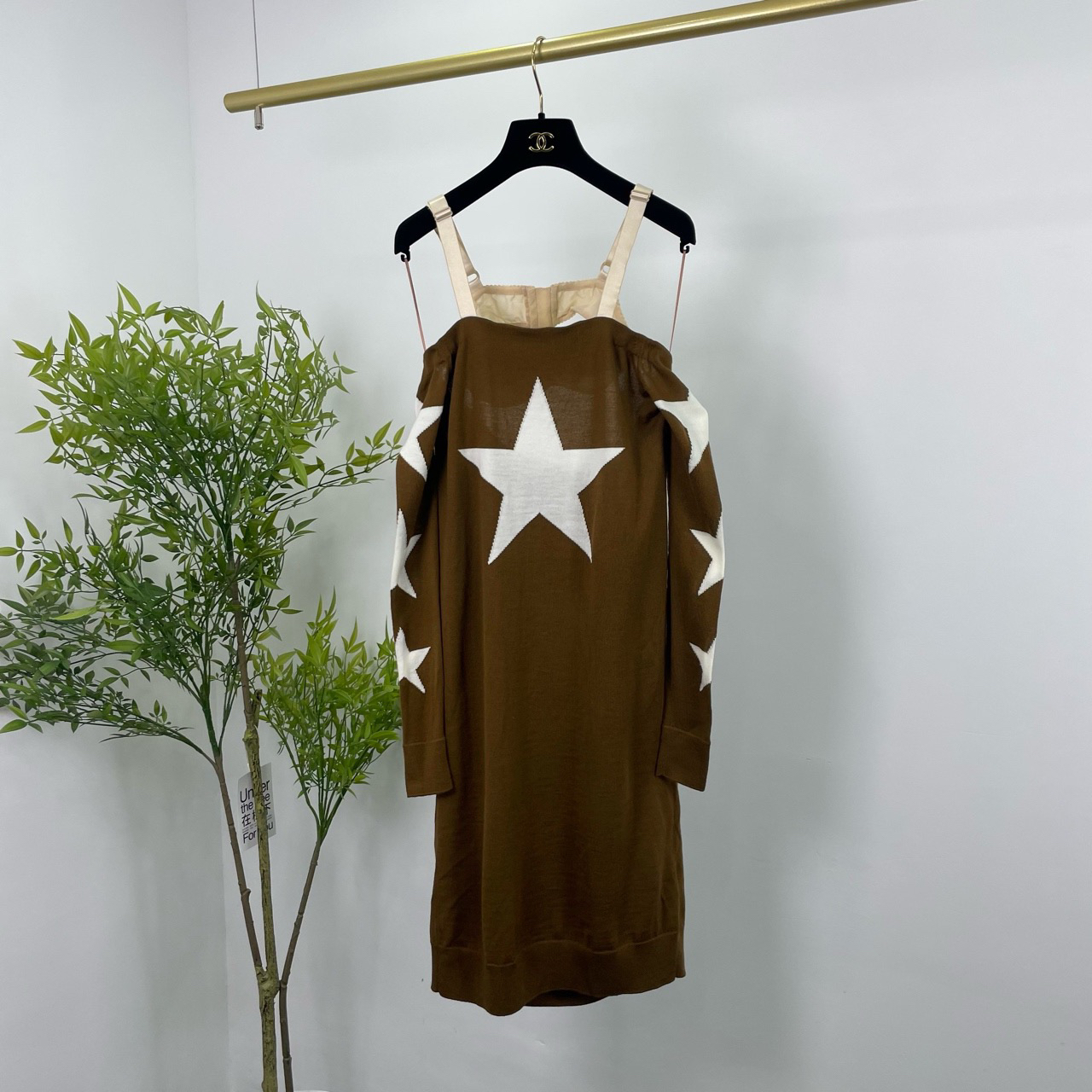 Burberry 博柏利 五角星针织连衣裙 32码/准新/吊牌 YM0940
