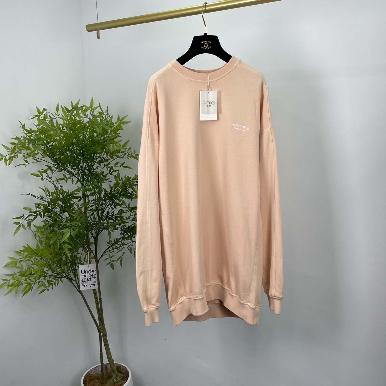 Acne Studios 刺绣圆领卫衣 XS码/98新/无配件 YM0359