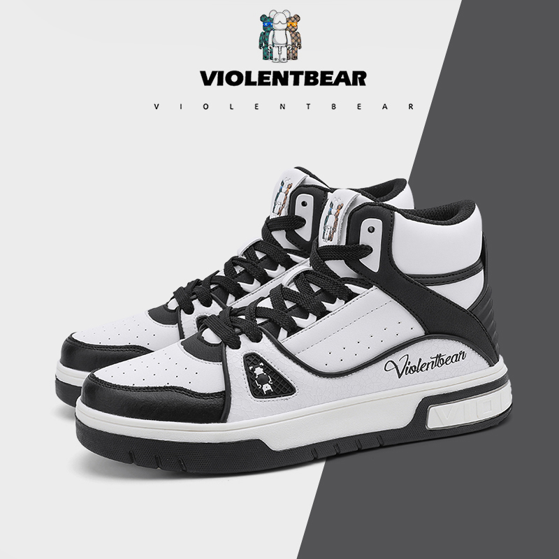 VIOLENTBEAR/暴力熊高帮板鞋运动休闲百搭潮流情侣款5858