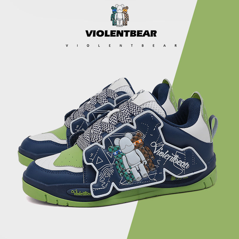 VIOLENTBEAR/暴力熊轻奢男鞋时尚低帮女鞋情侣百搭潮鞋休闲鞋928