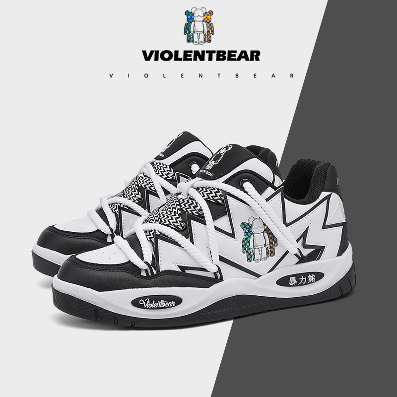 VIOLENTBEAR/暴力熊低帮新款时尚女鞋情侣百搭潮鞋休闲鞋908