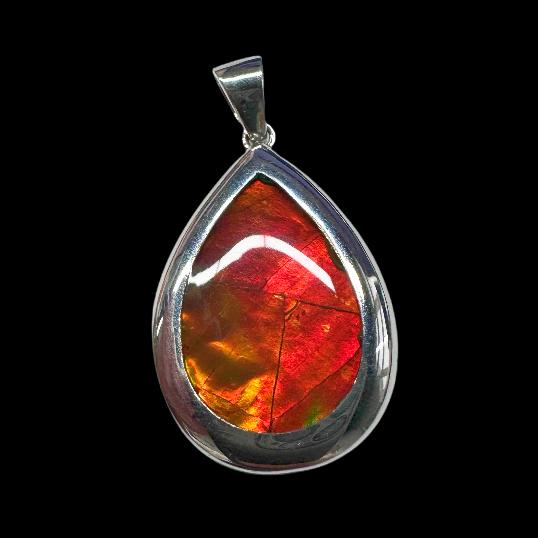 【斑彩石】29.3mm 稀有珍藏 产地：加拿大 G29 古贝壳化石