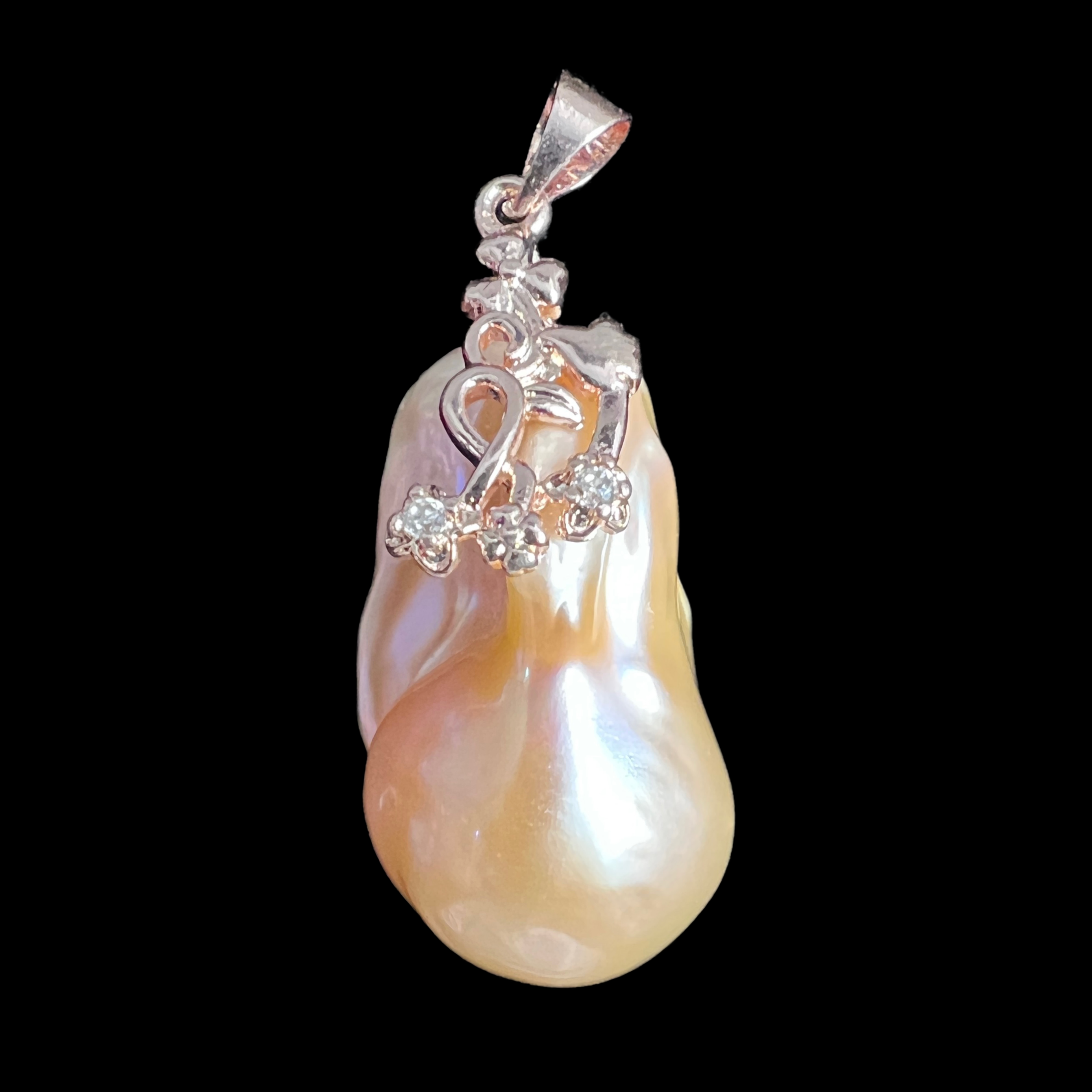 合金吊坠 【巴洛克贝壳】25.5mm 高品 天然（赠吊坠盒）B3