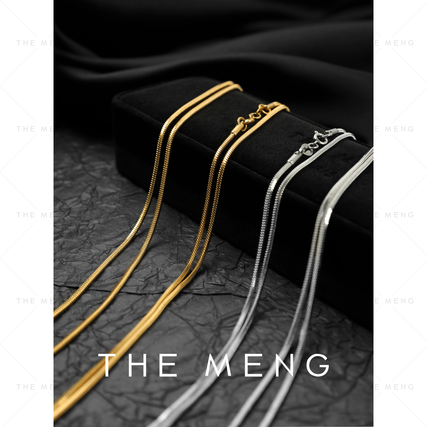 THE MENG 钛钢项链  【缔凡】素链-长款时尚百搭叠戴素款项链#L5232