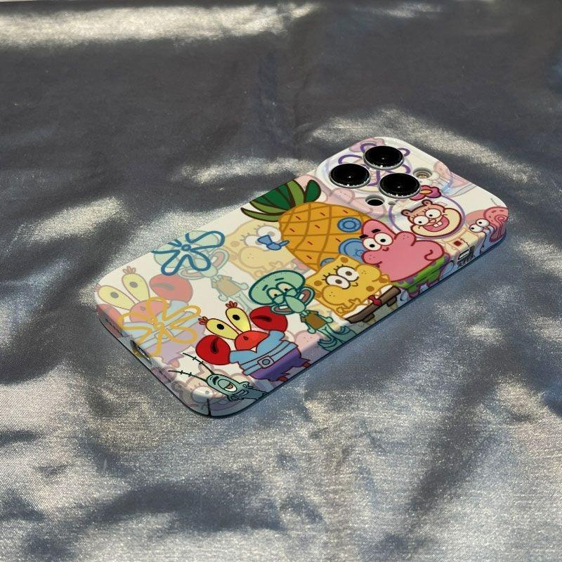 苹果iphone15新款12网红14pro菲林7plus派大星8P海绵宝宝11手机壳