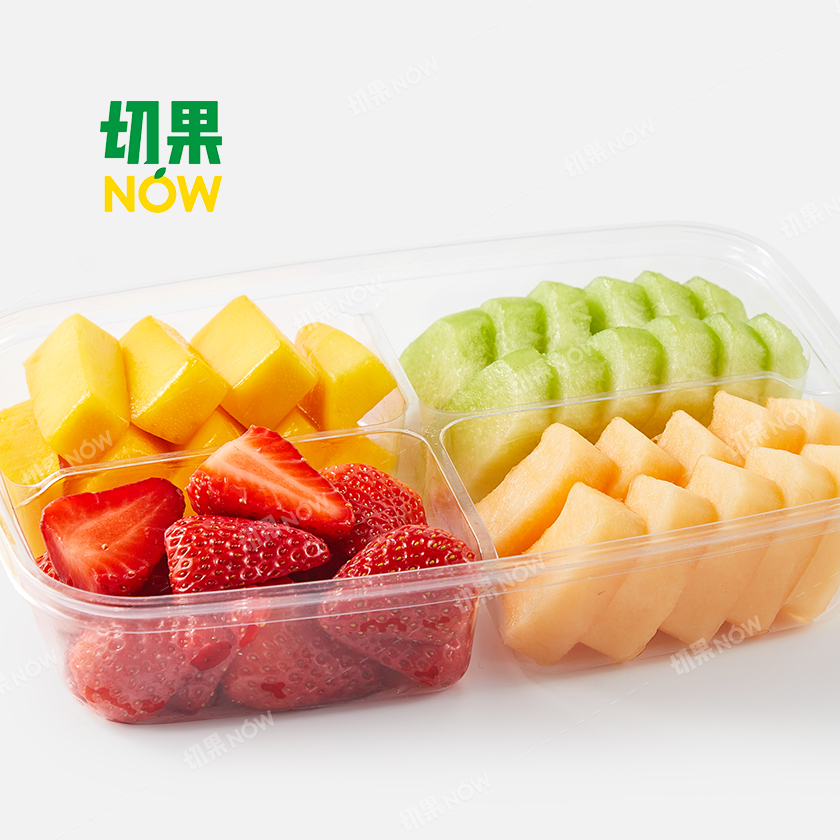 果切【四拼】奶油草莓+芒果+哈密瓜+甜瓜.600g