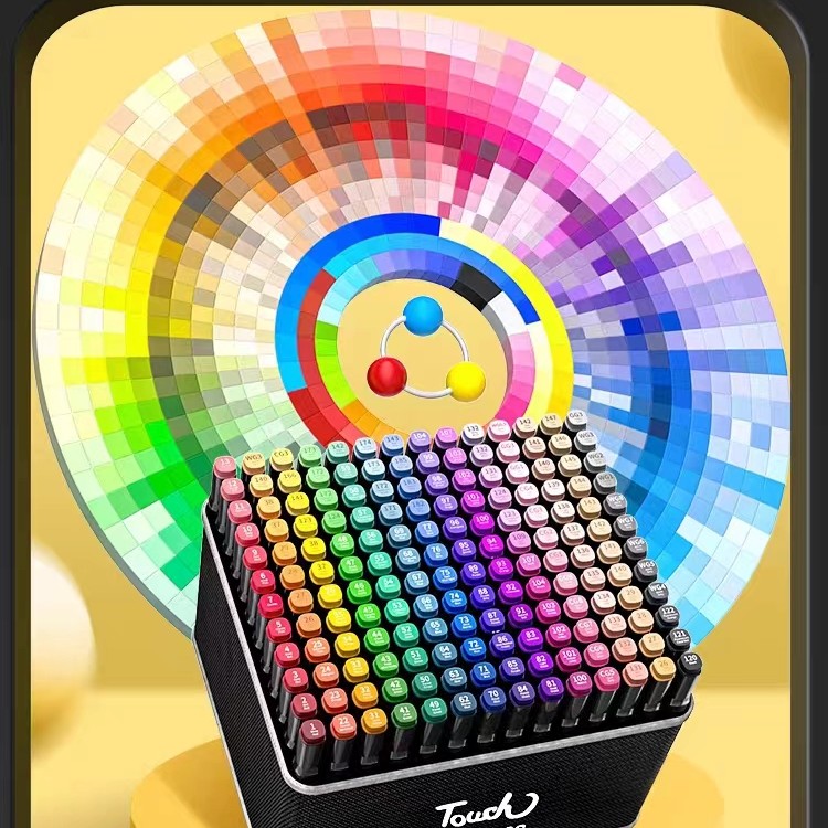 马克笔双头油性速干学生手抄报绘画笔动漫美术生专用老师推荐