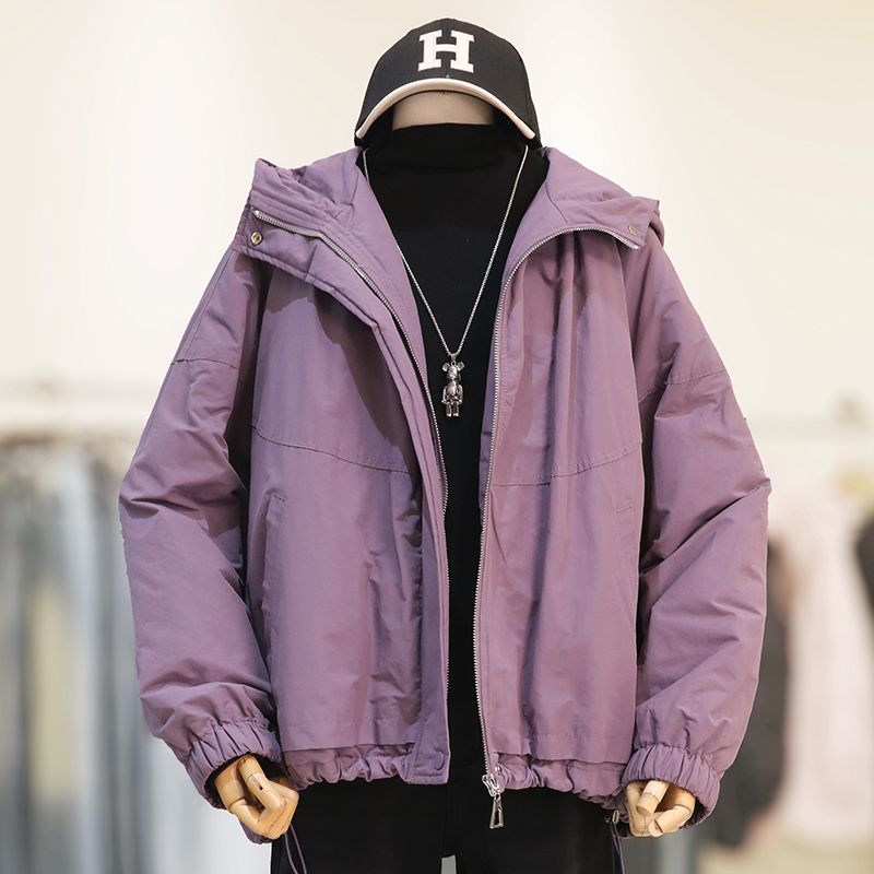 zaw大码棉衣外套女冬季宽松百搭加厚保暖冲锋衣棉衣/24593