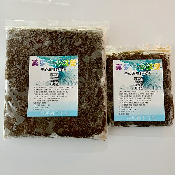 牛心海参牛心汉堡 七彩神仙鱼 埃及神仙鱼 高蛋白促生长 促发色