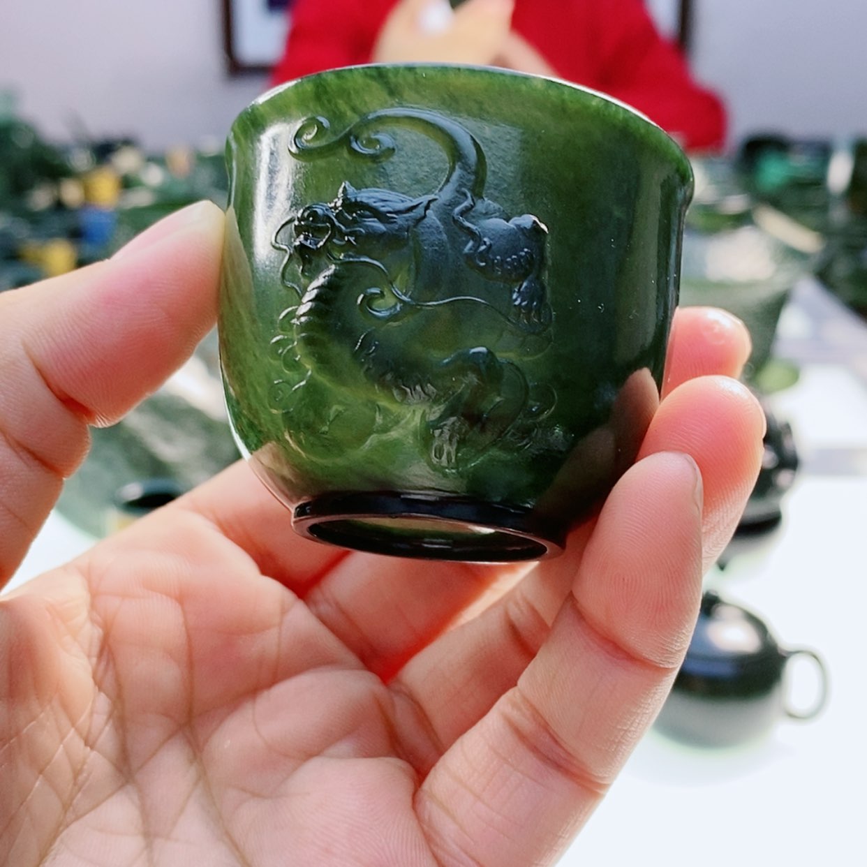 【闪购商品】和田玉（青玉）摆件未镶嵌强****8