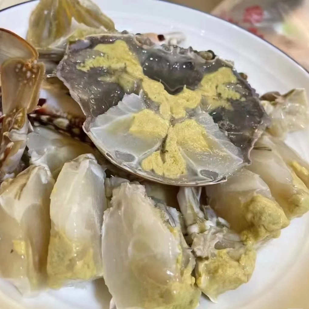 舟山特产 呛蟹 咸蟹 肉母蟹 白膏呛蟹 生吃不可蒸煮 顺丰包邮