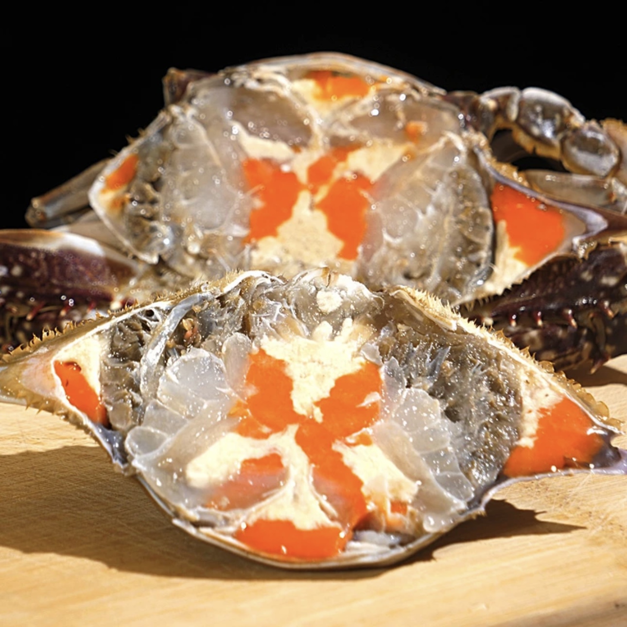 宁波舟山特产 红膏呛蟹 炝蟹红膏蟹，咸蟹，生腌蟹，江蟹生 顺丰包邮