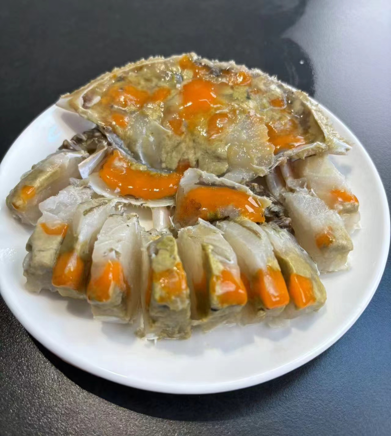 宁波舟山特产 家庭款红膏呛蟹 咸蟹江蟹生 生吃 顺丰包邮