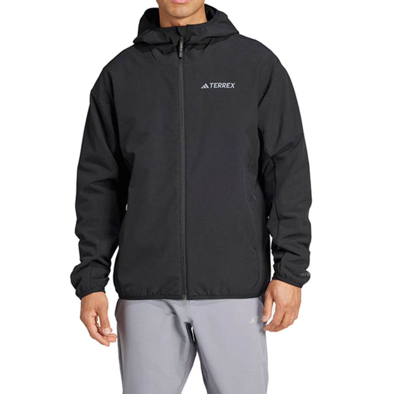 【创意谷AD专享】阿迪达斯男子户外防风温暖加绒运动软壳衣IY0092