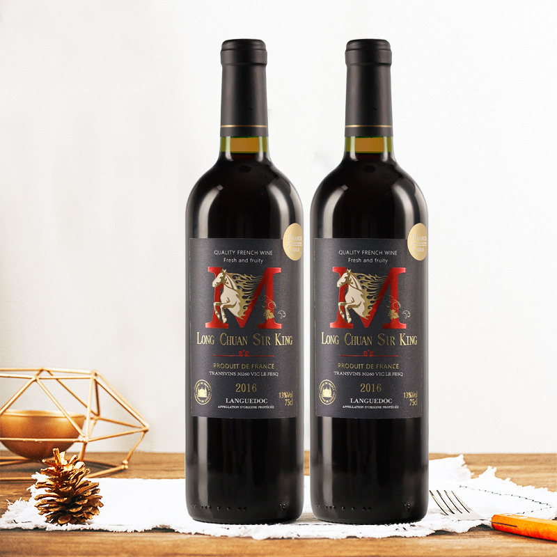 双支网红爆款福利红酒申纳特干红葡萄酒(DX)