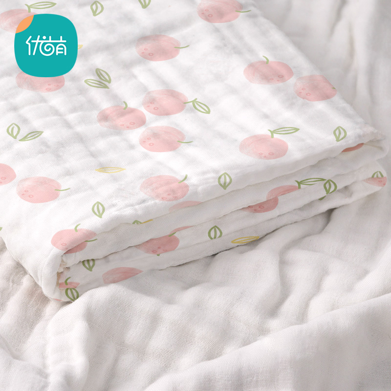 婴儿纱布浴巾初生纯棉超柔吸水大毛巾幼儿洗澡巾宝宝新生儿童卡通