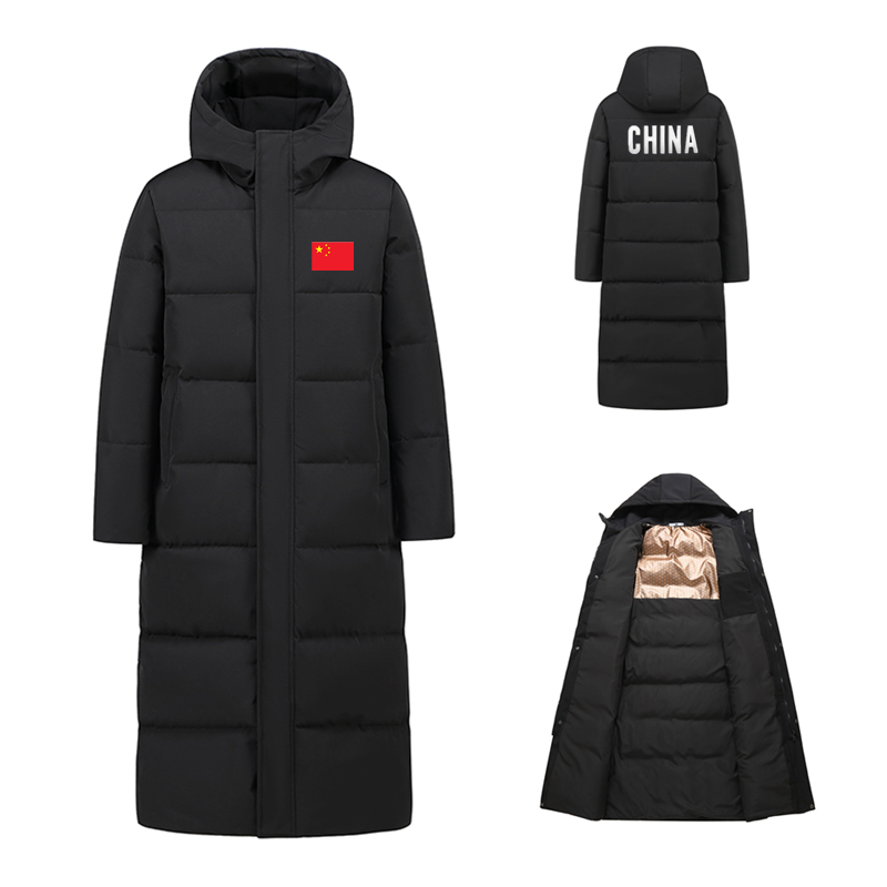 冬季加长款到脚踝棉服男女大码棉袄体育训练学生过膝棉大衣保暖