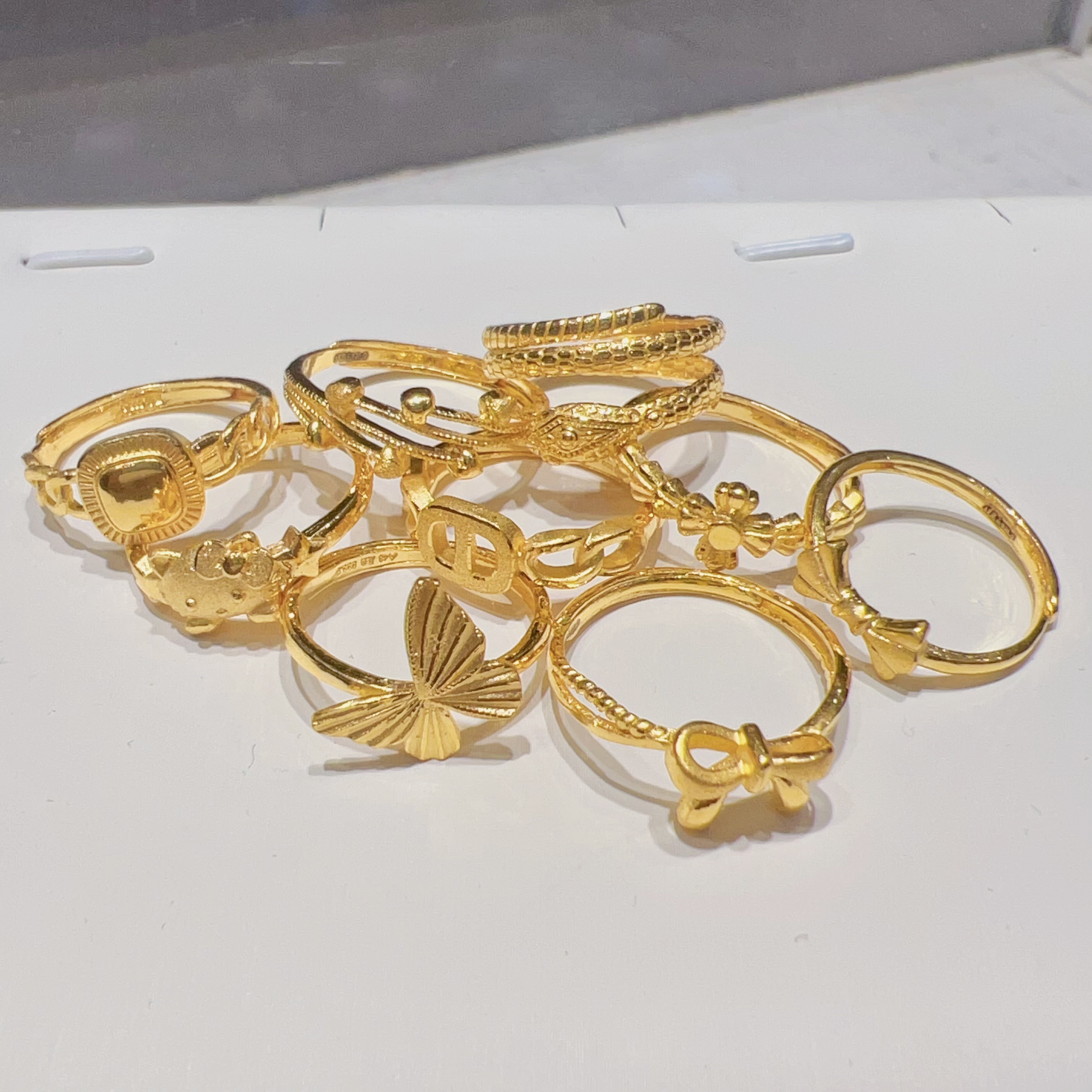 {江江好} 足金999 5G活口戒指系列 （多样性发一） 