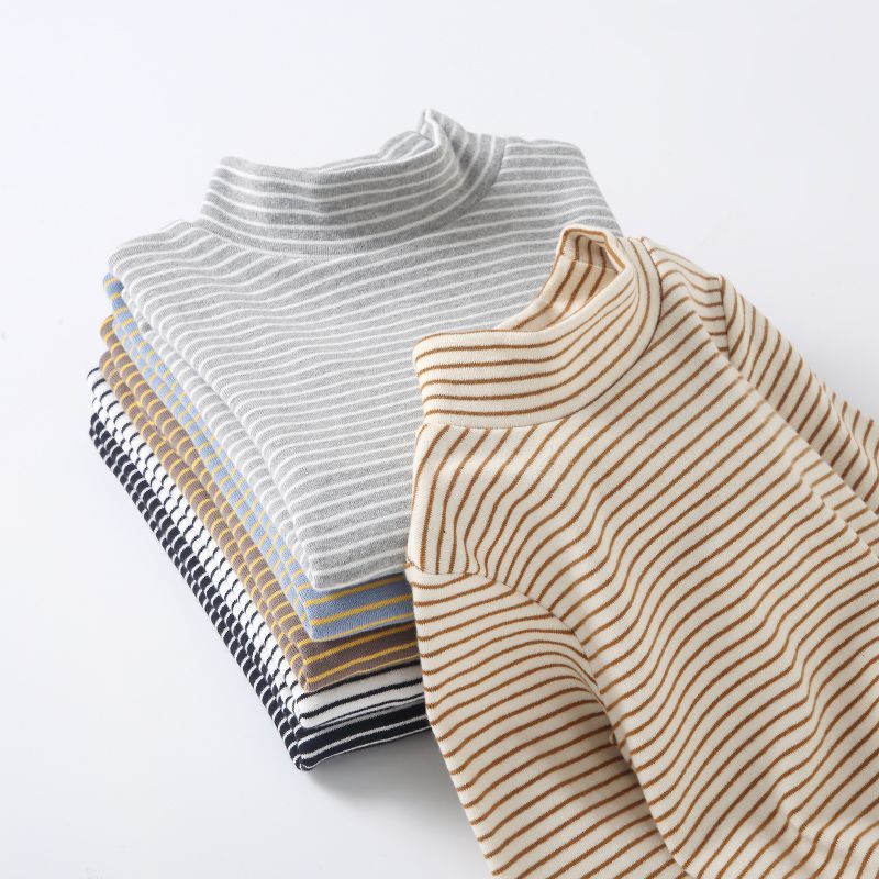 儿童半高领打底衫秋冬新款女童秋衣棉内搭上衣男童长袖恤