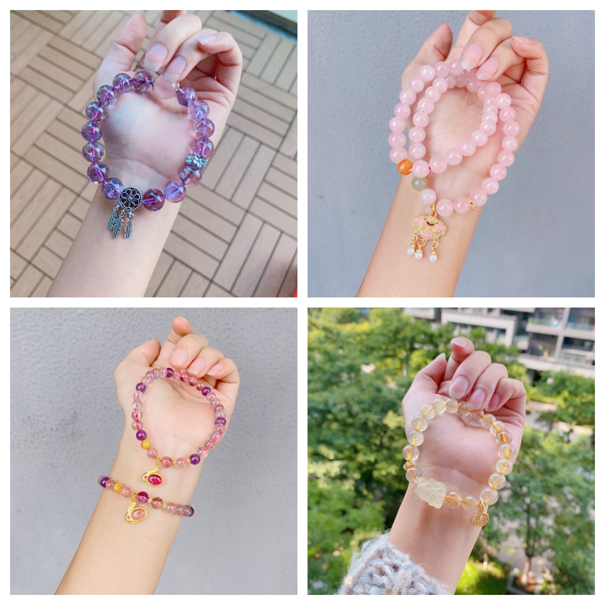 水晶时尚百搭手链-4