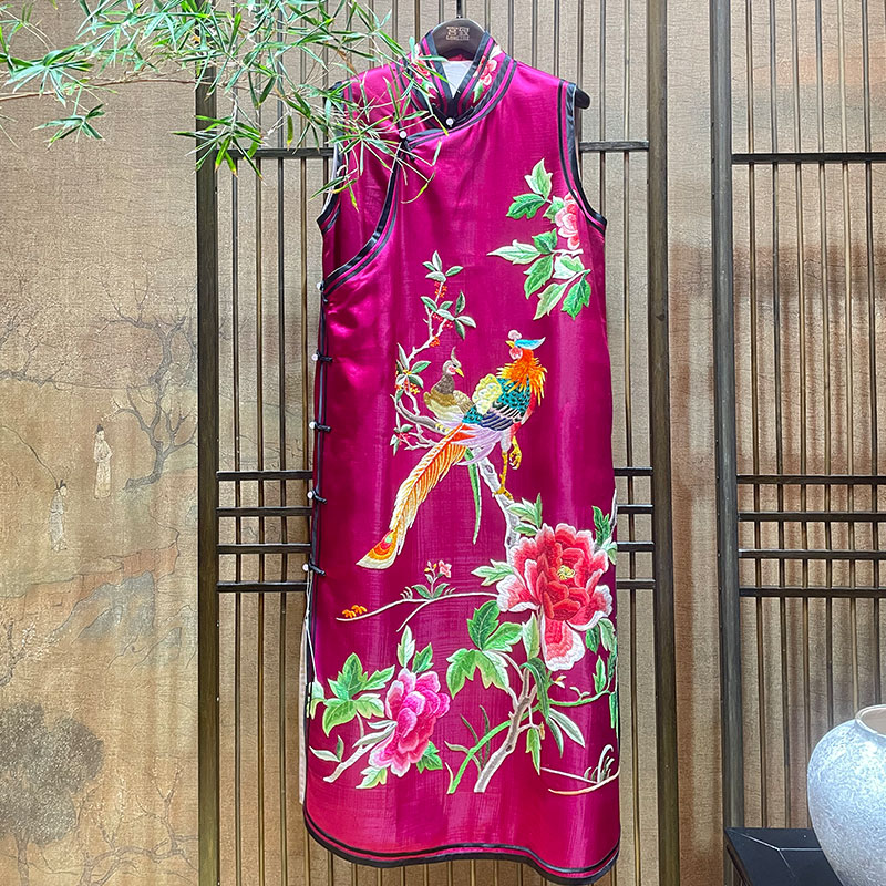 【宫致】老绣连衣裙