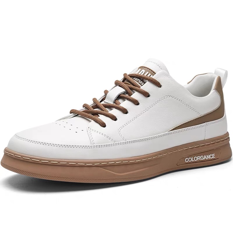 【断码】男士舒适软底百搭休闲鞋秋季时尚皮鞋低帮小白鞋6018