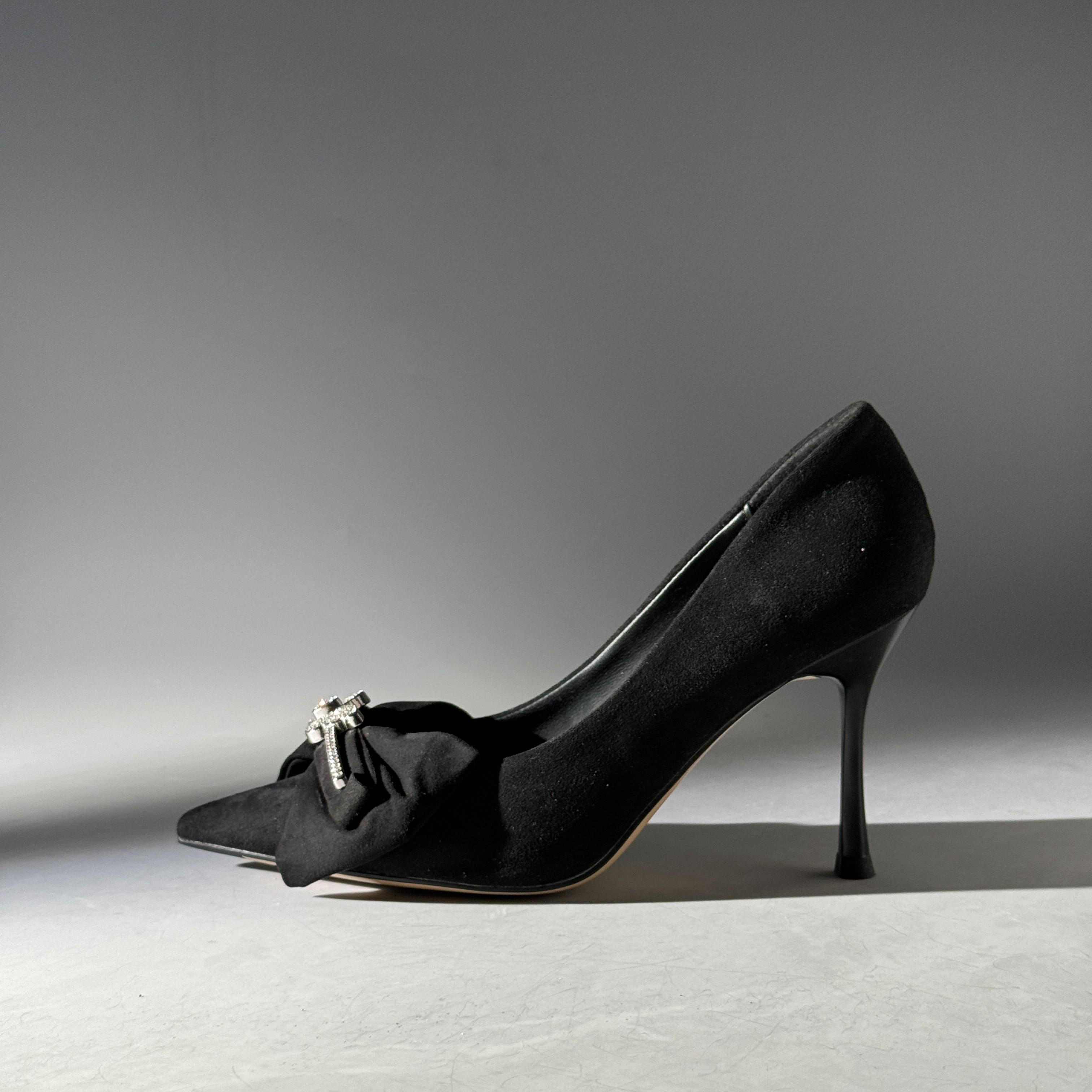 (8厘米)A2253蝴蝶结单鞋细高跟