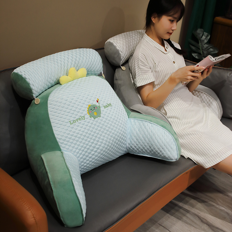 腰靠久坐护腰垫卧室靠腰神器床头靠枕软包靠背垫床上靠垫抱枕沙发