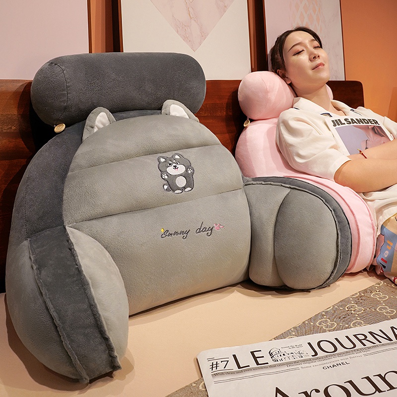 床头靠垫软包护腰枕靠大靠背垫宿舍学生床上看书枕头卧室沙发抱枕