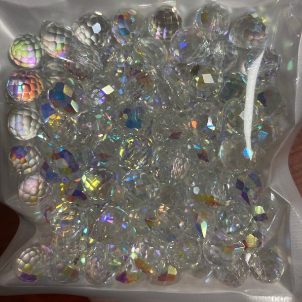 非金属玻璃手链 草莓晶晶-吊坠、彩色、渐变、手工、炫彩轻奢可爱