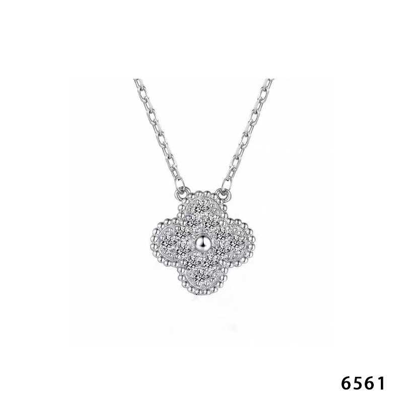 Bawarren 坠链均925银 6561-四叶草轻奢时尚百搭项链