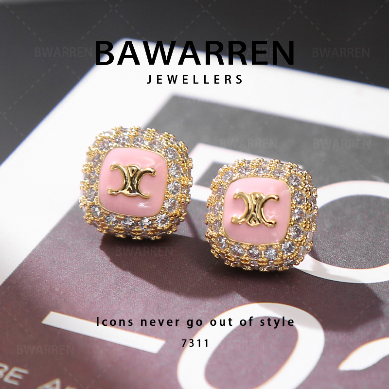 Bawarren 铜合金耳饰 7311-百搭轻奢时尚欧美