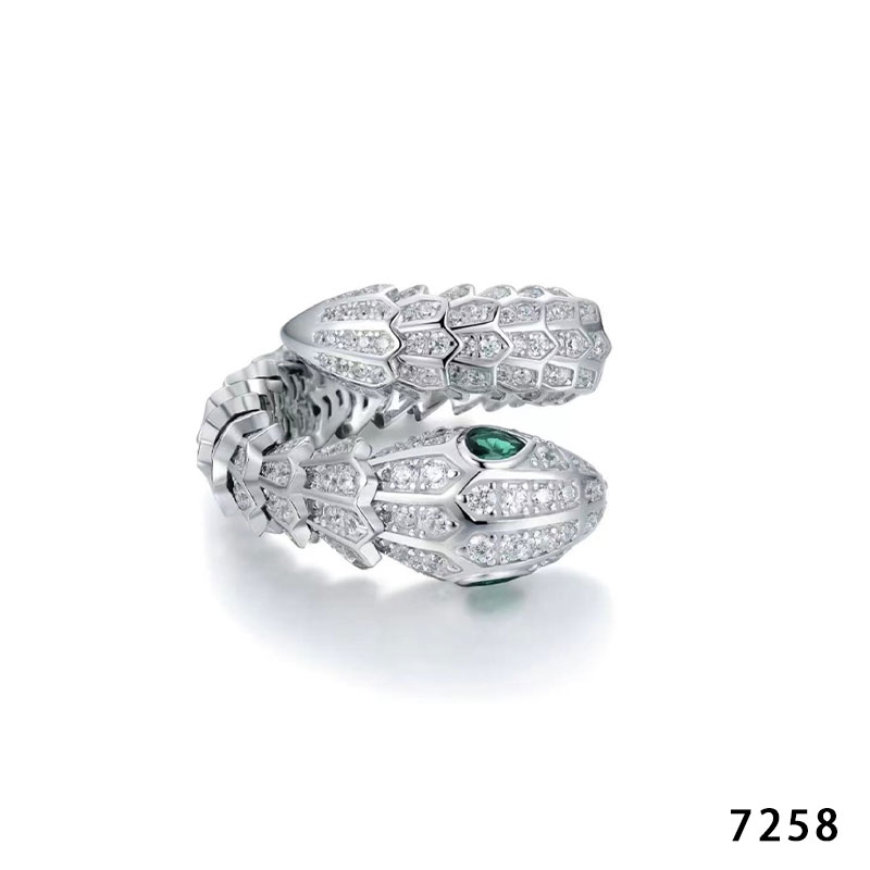 Bawarren 铜合金戒指 7258-经典轻奢戒指百搭时尚