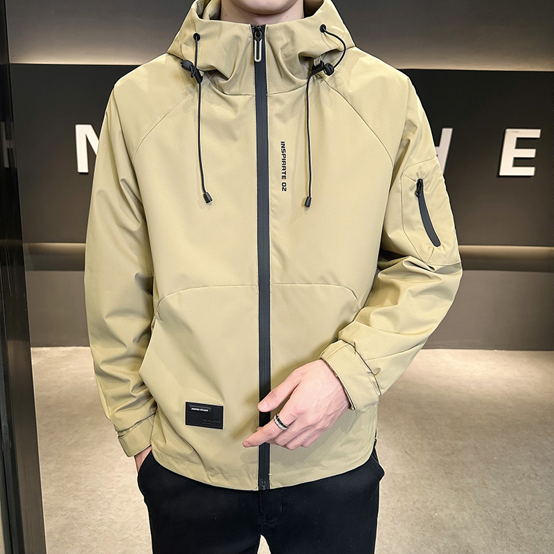 TUCANO/啄木鳥2025春季休闲连帽风衣外套宽松夹克男冲锋衣女同款