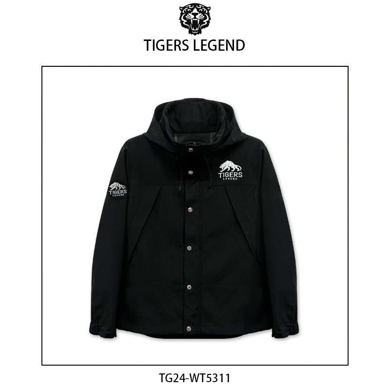 TIGERS LEGEND早春休闲户外夹克外套连帽防风运动冲锋衣  WT5311